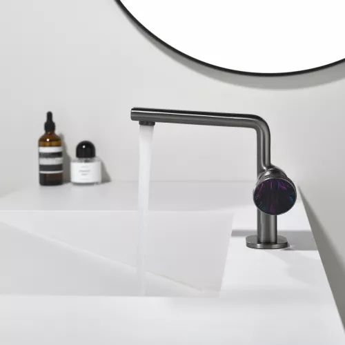 Смеситель для раковины Black&White GF-7207-GM, Выбрать цвет: Оружейная сталь, изображение 6