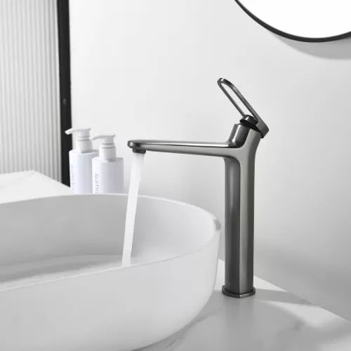 Смеситель для раковины Black&White GF-7209-GM, Выбрать цвет: Оружейная сталь, изображение 6