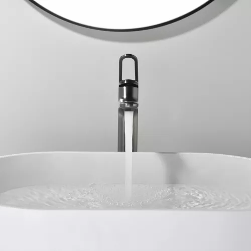 Смеситель для раковины Black&White GF-7209-GM, Выбрать цвет: Оружейная сталь, изображение 7