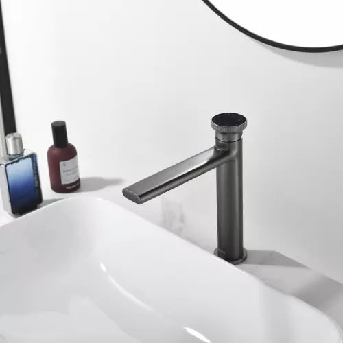 Смеситель для раковины Black&White GF-7307-GM, Выбрать цвет: Оружейная сталь, изображение 11