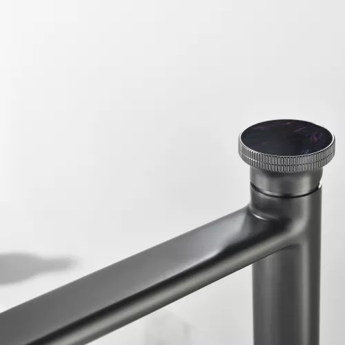 Смеситель для раковины Black&White GF-7307-GM, Выбрать цвет: Оружейная сталь, изображение 10