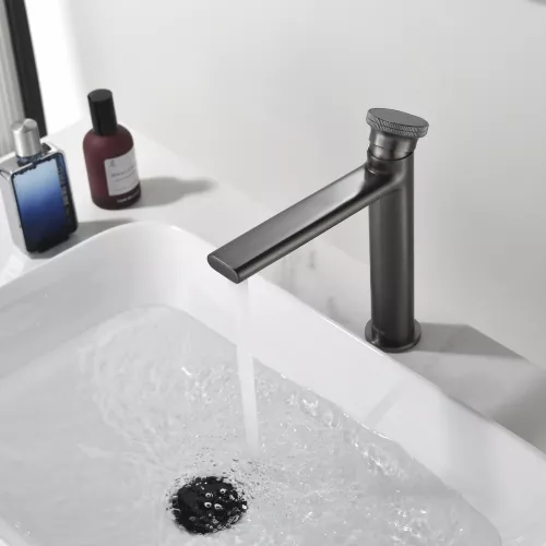 Смеситель для раковины Black&White GF-7307-GM, Выбрать цвет: Оружейная сталь, изображение 7