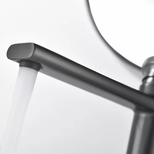 Смеситель для раковины Black&White GF-7307-GM, Выбрать цвет: Оружейная сталь, изображение 6