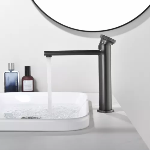 Смеситель для раковины Black&White GF-7307-GM, Выбрать цвет: Оружейная сталь, изображение 4