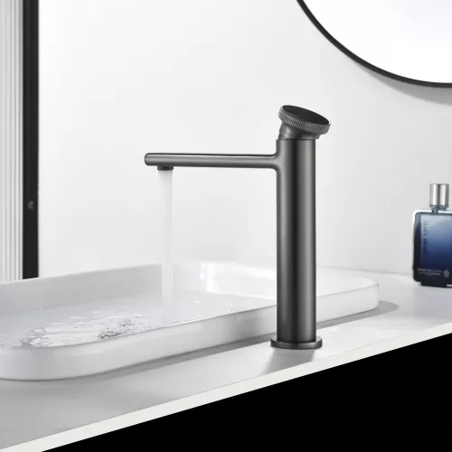 Смеситель для раковины Black&White GF-7307-GM, Выбрать цвет: Оружейная сталь, изображение 3