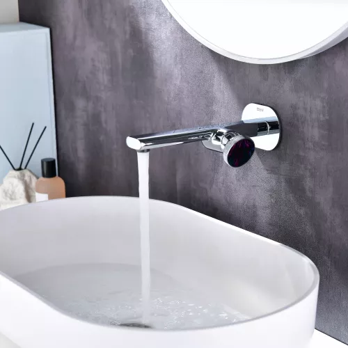 Смеситель для раковины встраиваемый Black&White GF-7407-С, Выбрать цвет: Хром, изображение 6