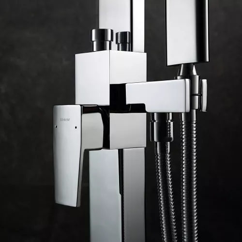 Отдельностоящий смеситель для ванны Black&White U3311, изображение 2