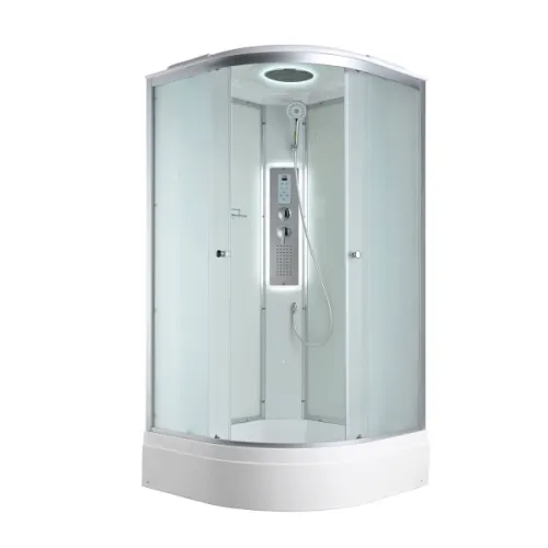 Душевая кабина AvaCan C3010/3080/3090 средний поддон, Цвет стекла: матовое, Цвет профиля: Хром, Тип поддона : Средний, Выбрать размер: 100х100, Внешний вид: Гидромассаж + электрика, Наличие крыши: есть