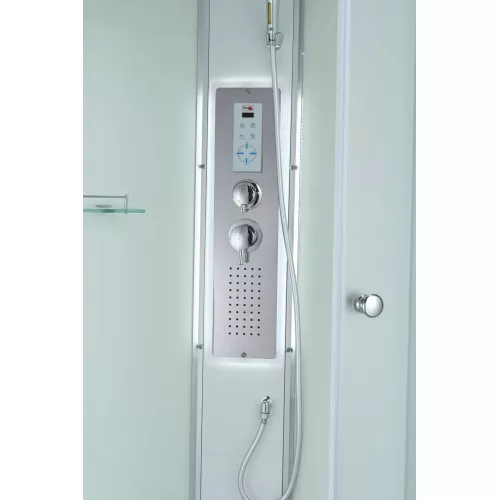 Душевая кабина AvaCan C3010/3080/3090 средний поддон, Цвет стекла: матовое, Цвет профиля: Хром, Тип поддона: Средний, Выбрать размер: 100х100, Внешний вид: Гидромассаж + электрика, Наличие крыши: есть, изображение 8