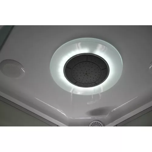 Душевая кабина AvaCan C3010/3080/3090 средний поддон, Цвет стекла: матовое, Цвет профиля: Хром, Тип поддона: Средний, Выбрать размер: 100х100, Внешний вид: Гидромассаж + электрика, Наличие крыши: есть, изображение 7