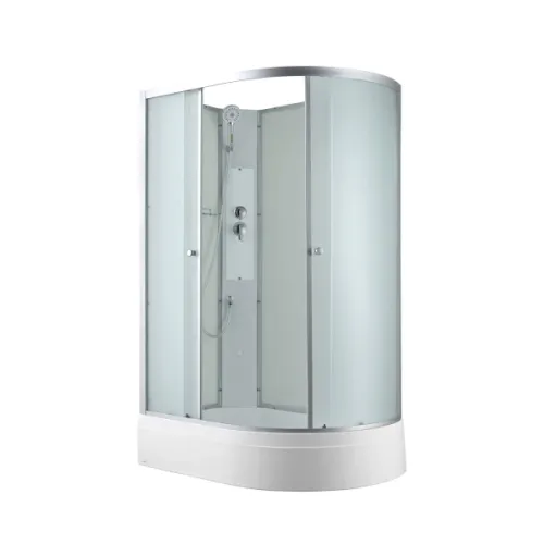 Душевая кабина AvaCan C3012 L/R средний поддон, Цвет стекла: матовое, Цвет профиля: Хром, Тип поддона : Средний, Выбрать размер: 120х80, Внешний вид: без гидромассажа, Наличие крыши: нет, Ориентация: левая