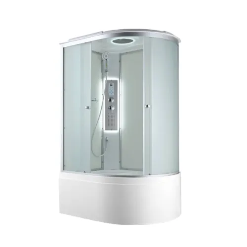 Душевая кабина AvaCan C5012 L/R высокий поддон, Цвет стекла: матовое, Цвет профиля: Хром, Тип поддона : Высокий, Выбрать размер: 120х80, Внешний вид: Гидромассаж + электрика, Наличие крыши: есть, Ориентация: левая