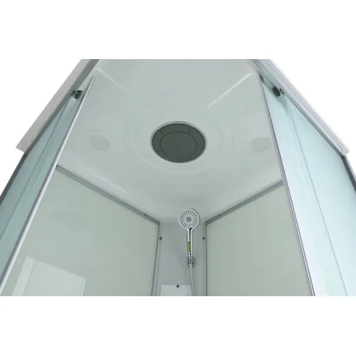 Душевая кабина AvaCan CK2010/2080/2090, Цвет стекла: матовое, Цвет профиля: Хром, Тип поддона: Низкий, Выбрать размер: 100х100, Внешний вид: без гидромассажа, Наличие крыши: есть, изображение 15