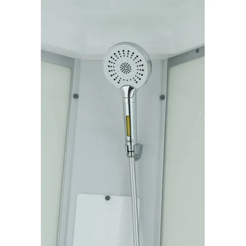 Душевая кабина AvaCan CK2010/2080/2090, Цвет стекла: матовое, Цвет профиля: Хром, Тип поддона: Низкий, Выбрать размер: 100х100, Внешний вид: без гидромассажа, Наличие крыши: есть, изображение 7