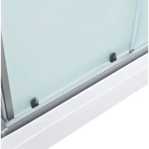 Душевая кабина AvaCan CK2010/2080/2090, Цвет стекла: матовое, Цвет профиля: Хром, Тип поддона: Низкий, Выбрать размер: 100х100, Внешний вид: без гидромассажа, Наличие крыши: есть, изображение 11