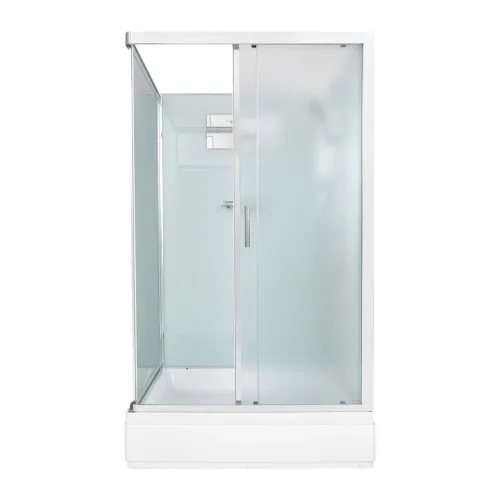 Душевая кабина DTO D229 средний поддон, хром/матовое, Цвет профиля: Хром, Тип поддона: Средний, Выбрать размер: 120х90, Внешний вид: без гидромассажа, Наличие крыши: нет