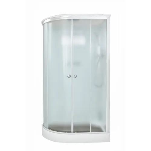 Душевая кабина  DTO D102S  L/R хром/матовое, Цвет профиля: Хром, Тип поддона: Низкий, Выбрать размер: 120х80, Внешний вид: без гидромассажа, Наличие крыши: есть, Ориентация: правая, изображение 4