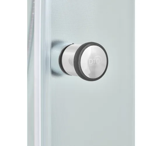 Душевая кабина DTO D278/D279 средний поддон, хром/ матовое, Цвет профиля: Хром, Тип поддона: Средний, Выбрать размер: 80х80, Внешний вид: без гидромассажа, Наличие крыши: нет, изображение 7