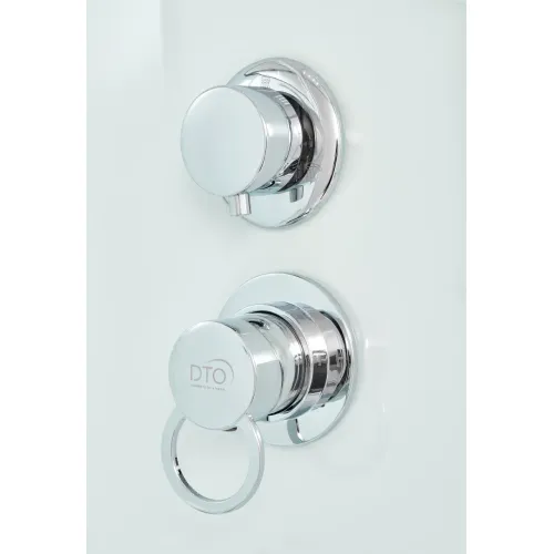 Душевая кабина DTO D229 средний поддон, хром/матовое, Цвет профиля: Хром, Тип поддона: Средний, Выбрать размер: 120х90, Внешний вид: без гидромассажа, Наличие крыши: нет, изображение 8