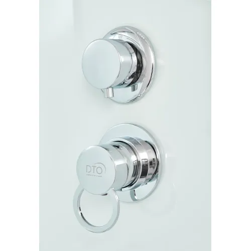 Душевая кабина  DTO D102S  L/R хром/матовое, Цвет профиля: Хром, Тип поддона: Низкий, Выбрать размер: 120х80, Внешний вид: без гидромассажа, Наличие крыши: есть, Ориентация: правая, изображение 9