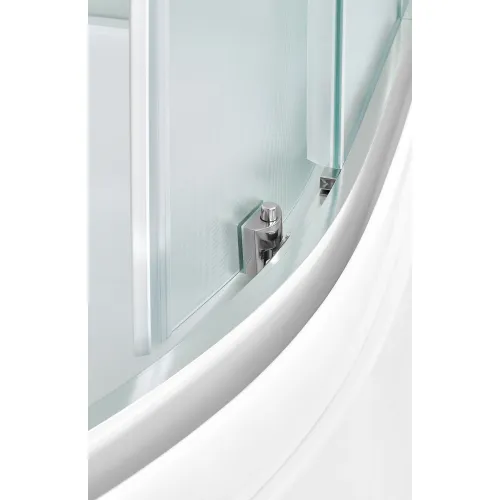 Душевая кабина  DTO D102S  L/R хром/матовое, Цвет профиля: Хром, Тип поддона: Низкий, Выбрать размер: 120х80, Внешний вид: без гидромассажа, Наличие крыши: есть, Ориентация: правая, изображение 10