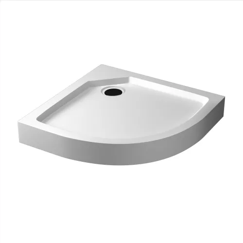 Душевой поддон полукруглый RGW SMC/R-C W , ножки+без сифона, Тип поддона: Средний, Выбрать размер: 80х80, изображение 8