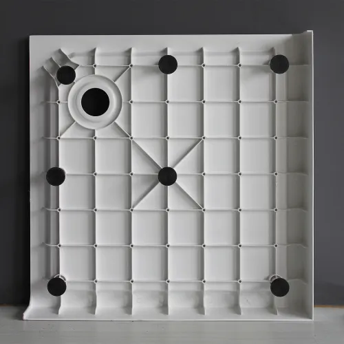 Душевой поддон квадратный RGW SMC-C-088 Белый, Тип поддона: Средний, Выбрать размер: 80х80, изображение 11