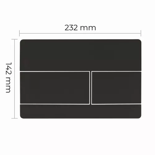Кнопка слива RGW SWH-08B, Выбрать цвет: Черный, изображение 2