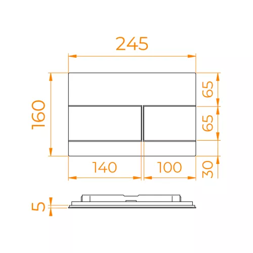 Кнопка слива RGW SWH-10Gb, изображение 3
