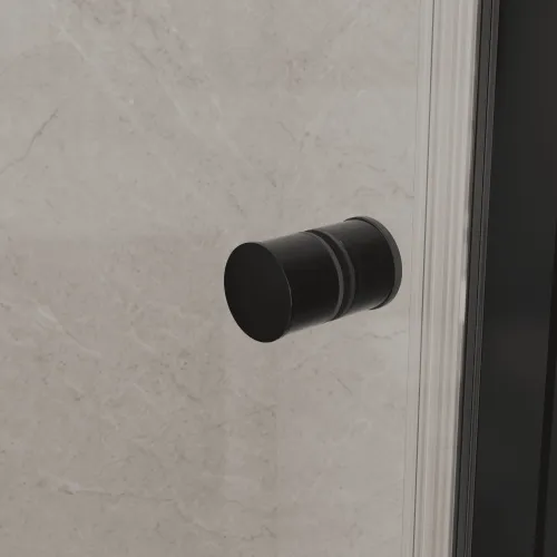 Душевая дверь RGW Dolphin TN-03B, Цвет стекла: прозрачное, Цвет профиля: Черный, Выбрать размер: 80, изображение 5