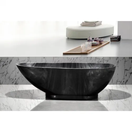 Ванна акриловая Frank F180 Обсидиан 180х85