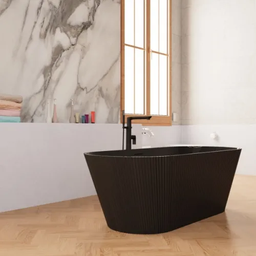 Ванна акриловая Frank  F6103 Black/Black, Выбрать цвет: Черный, изображение 2