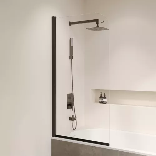 Шторка на ванну RGW SC-109B, Цвет профиля: Черный