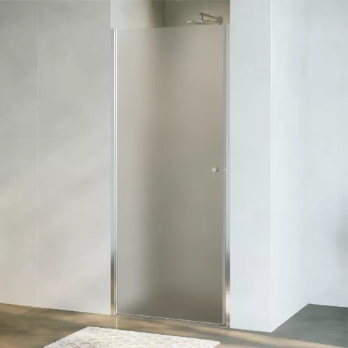 Душевая дверь Dolphin TN-03, Цвет стекла: фабрик (Fabrik), Цвет профиля: Хром, Выбрать размер: 80, изображение 6