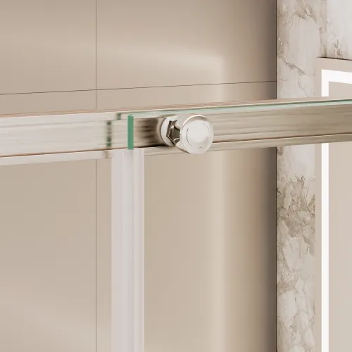 Душевой уголок RGW SV-42-1 (SV-12 + Z-060-2), Цвет стекла: прозрачное, Цвет профиля (вариация): Хром, Выбрать размер: 1100x1000, изображение 5