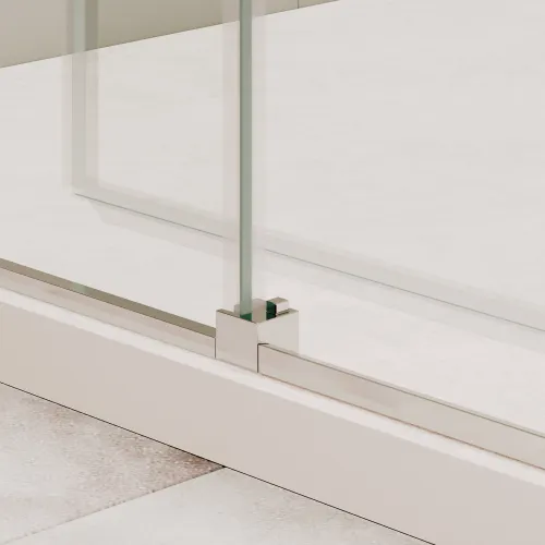 Душевой уголок RGW SV-42-1 (SV-12 + Z-060-2), Цвет стекла: прозрачное, Цвет профиля (вариация): Хром, Выбрать размер: 1100x1000, изображение 6