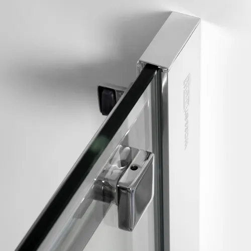 Душевой уголок WasserKRAFT Alme 15R прозрачное стекло/хром, Цвет стекла: прозрачное, Цвет профиля: Хром, Выбрать размер: 80х140, изображение 14