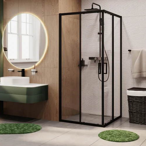 Душевой уголок квадратный WasserKRAFT Dill  61S03 90х90 прозрачное стекло, изображение 4