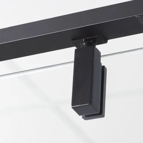 Душевой уголок  Wasserkraft  Elbe 74P, Цвет стекла: прозрачное, Цвет профиля: Черный, Выбрать размер: 80х80, изображение 11