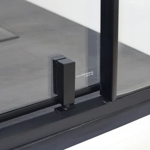 Душевой уголок  Wasserkraft  Elbe 74P, Цвет стекла: прозрачное, Цвет профиля: Черный, Выбрать размер: 80х80, изображение 12