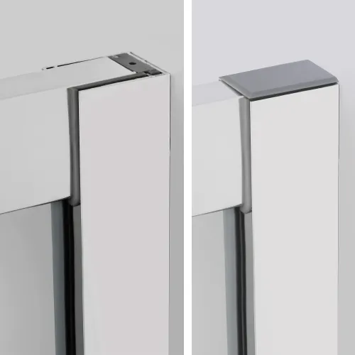 Душевой уголок полукруглый WasserKRAFT Lippe 45S00/45S01 прозрачное стекло, Цвет стекла: прозрачное, Цвет профиля: Хром, Выбрать размер: 80х80, изображение 7