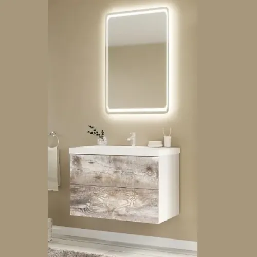 Тумба подвесная 1 Marka  Бетон Push 60, изображение 2