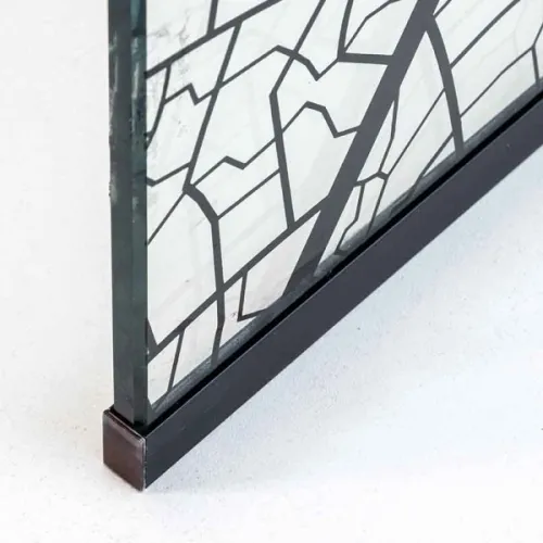 Душевая перегородка AvaCan MB100/110/120, Цвет стекла: с рисунком, Цвет профиля: Черный, Выбрать размер: 120, изображение 88