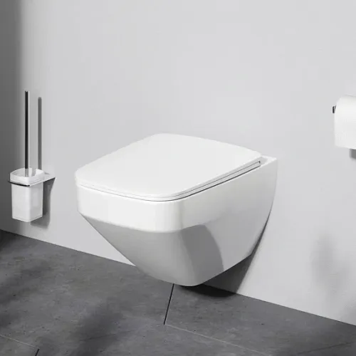 Унитаз подвесной с инсталляцией AM.PM Inspire 2.0 сиденье микролифт, черной сенс. клавишей, изображение 3