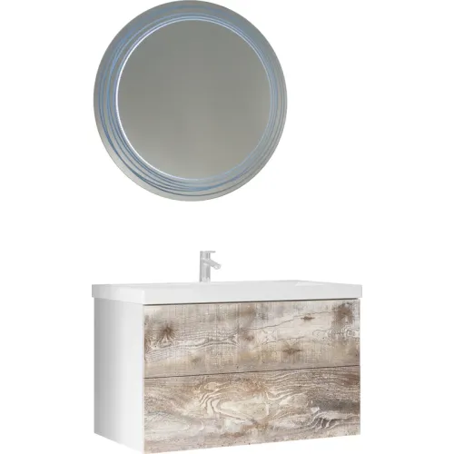 Тумба подвесная 1 Marka  Бетон Push 60, изображение 5