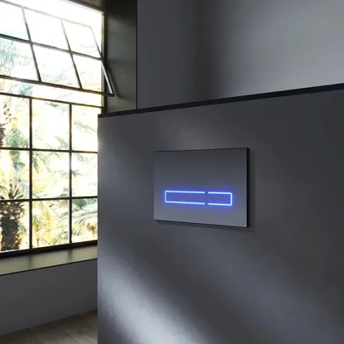 Унитаз подвесной с инсталляцией AM.PM Inspire 2.0 сиденье микролифт, черной сенс. клавишей, изображение 12