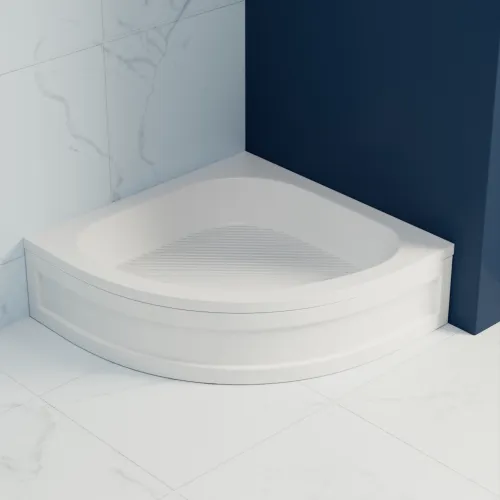 Душевой поддон полукруглый RGW BP/CL-S, Выбрать цвет: Белый, Выбрать размер: 800x800, изображение 4