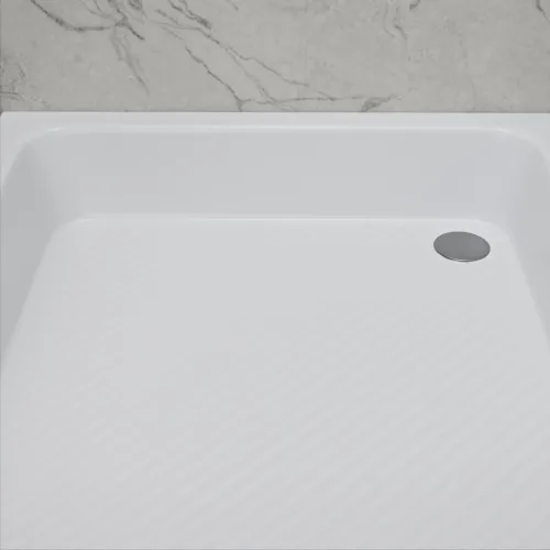 Душевой поддон квадратный RGW B/CL-S, Выбрать цвет: Белый, Выбрать размер: 900x900, изображение 7