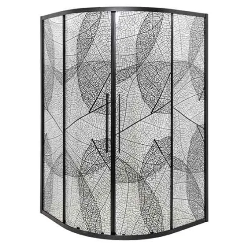 Душевой уголок AvaCan HB 80/90/100/120 MT, Цвет стекла: матовое с рисунком, Цвет профиля: Черный, Выбрать размер: 80х80, изображение 33