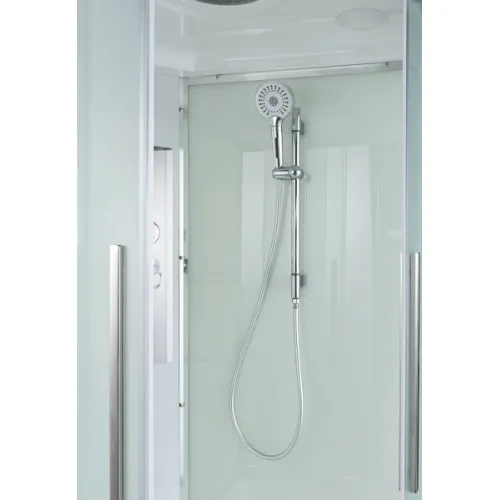 Душевая кабина AvaCan EM3080/3090/3010 матовое стекло, средний поддон, Цвет стекла: матовое, Цвет профиля: Хром, Выбрать размер: 80х80, Внешний вид: без гидромассажа, Наличие крыши: есть, изображение 12